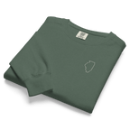 Embroidered ILLINOIS State Outline Sweatshirt | COMFORT COLORS Crewneck - Heartland Stitch