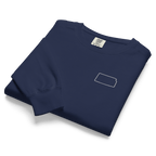 Embroidered KANSAS State Outline Sweatshirt | Minimalist KS Pride Comfort Colors Tee - Heartland Stitch