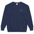 Embroidered KANSAS State Outline Sweatshirt | Minimalist KS Pride Comfort Colors Tee - Heartland Stitch