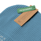 Embroidered Let It Snow | Organic Cotton Ribbed Beanie - Heartland Stitch