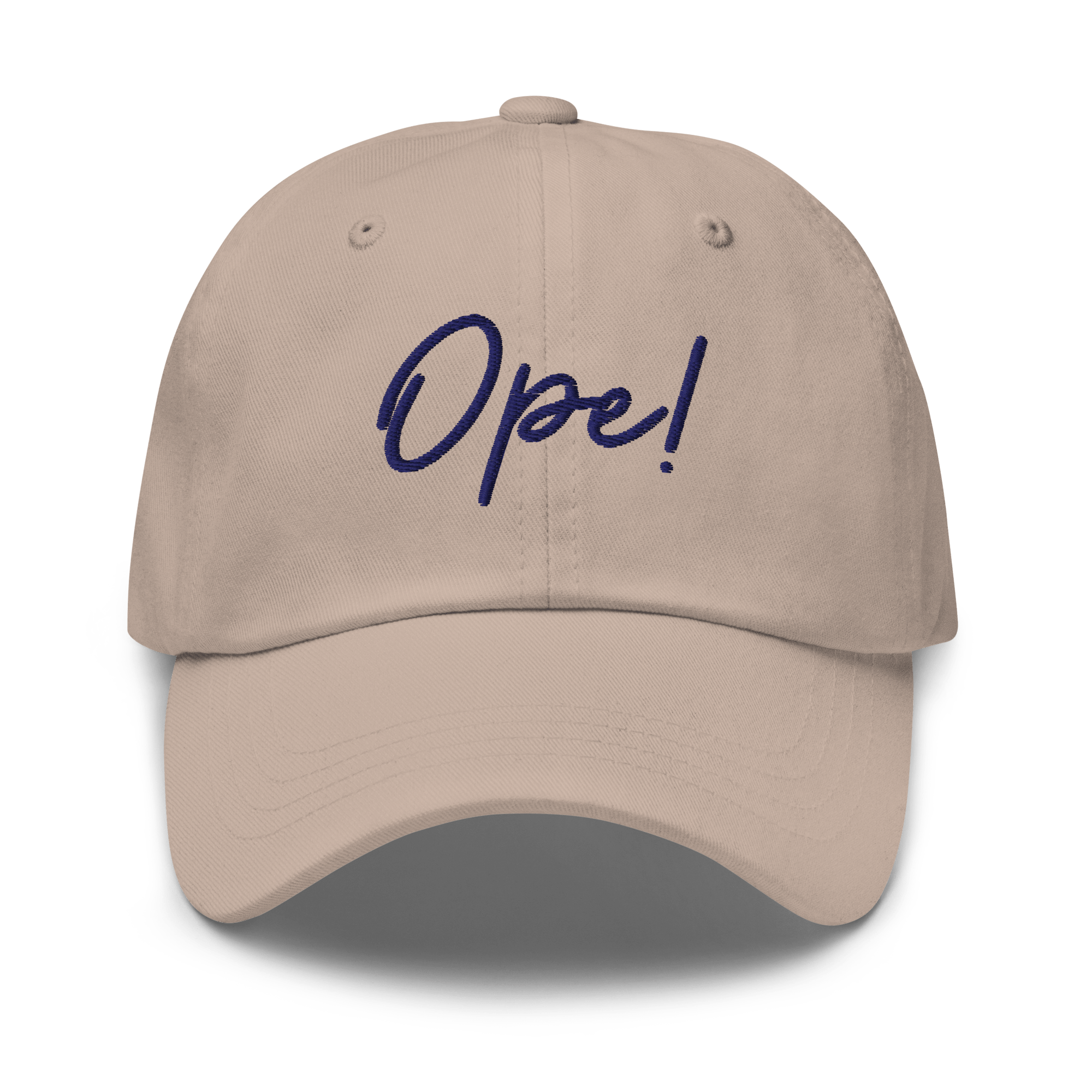 Embroidered "Ope!" Dad Hat | Funny Midwest Slang Baseball Cap | Relatable Gift - Heartland Stitch