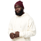 Embroidered Tis the Season | Organic Cotton Ribbed Beanie - Heartland Stitch