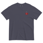 Embroidered Winter Coffee Mug T-Shirt | Snowflake Cup Comfort Colors Tee | Cozy Gift - Heartland Stitch