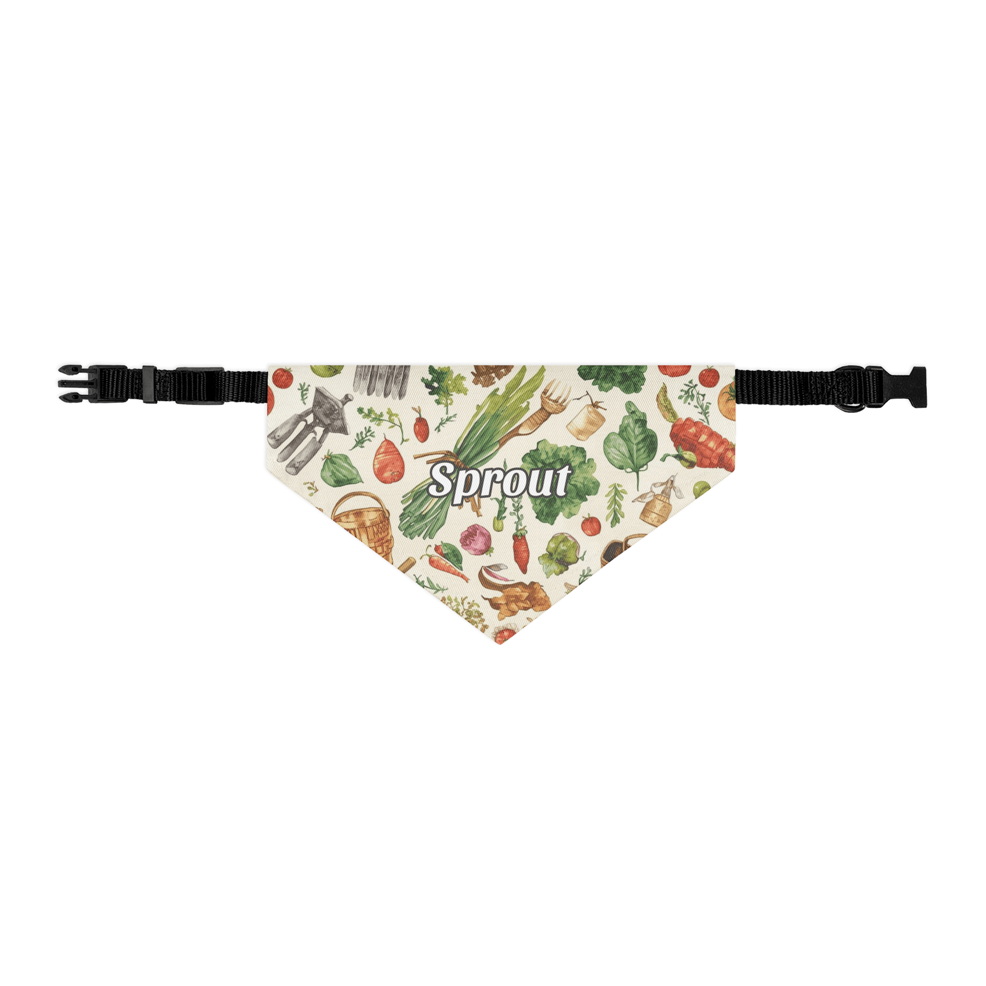 Harvest Helper Personalized Pet Bandana with Built - in Adjustable Collar - Heartland Stitch
