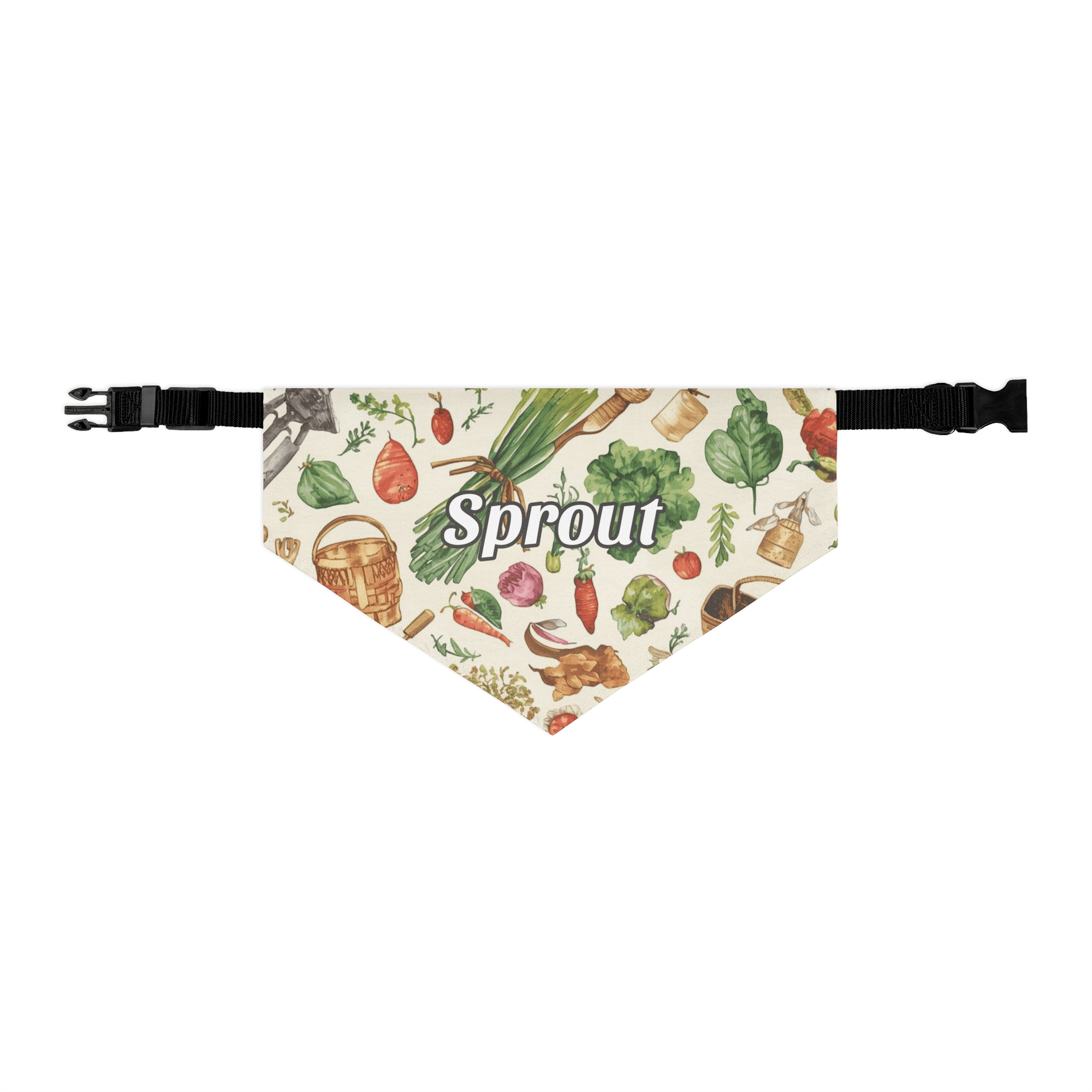 Harvest Helper Personalized Pet Bandana with Built - in Adjustable Collar - Heartland Stitch