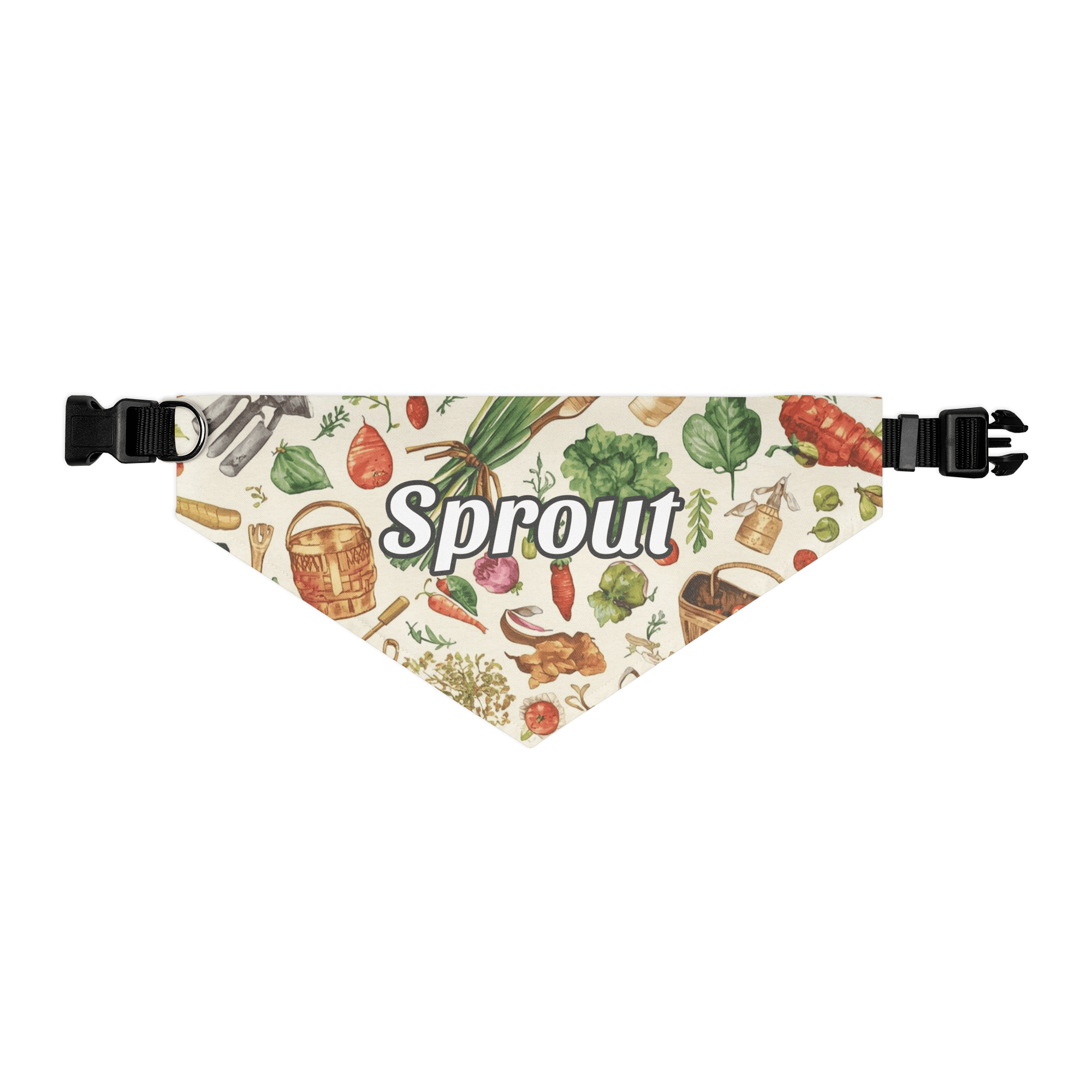 Harvest Helper Personalized Pet Bandana with Built - in Adjustable Collar - Heartland Stitch
