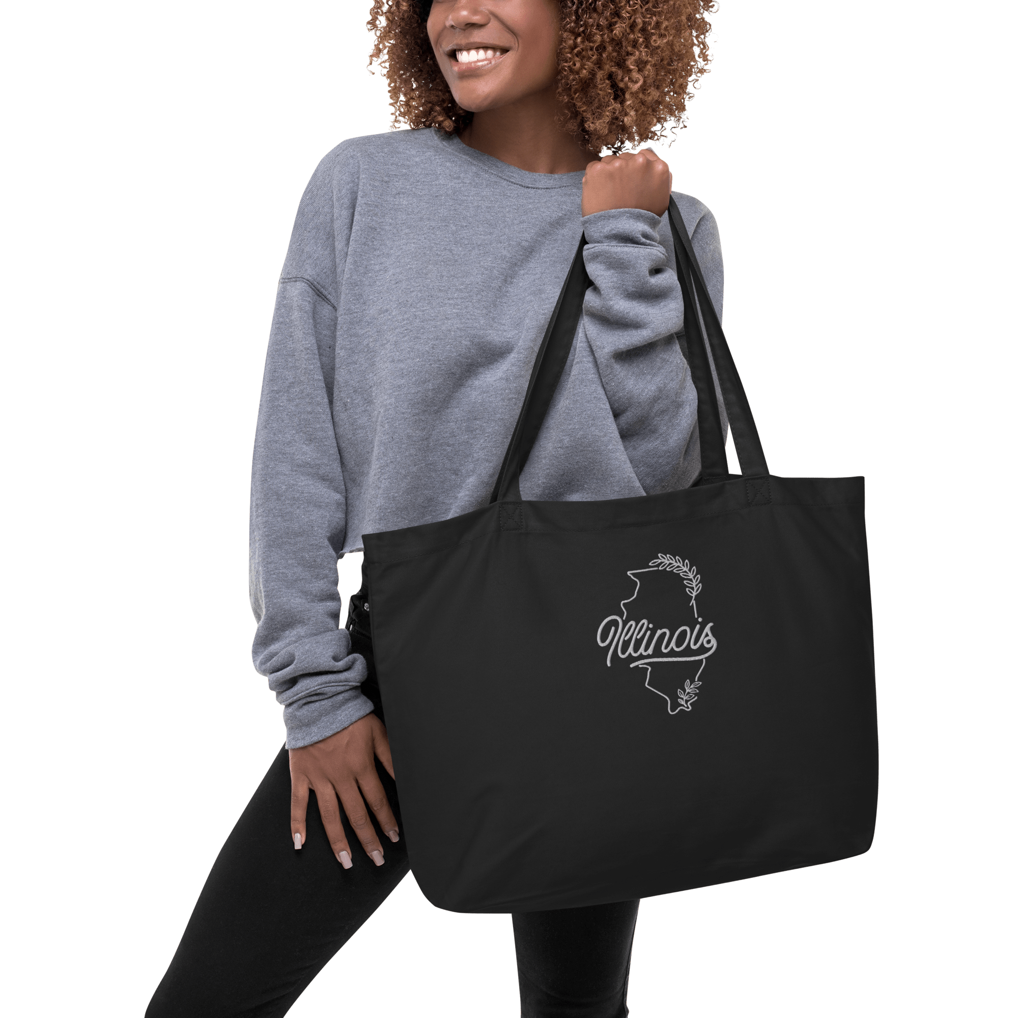Illinois Botanical Organic Cotton Market Tote - Heartland Stitch