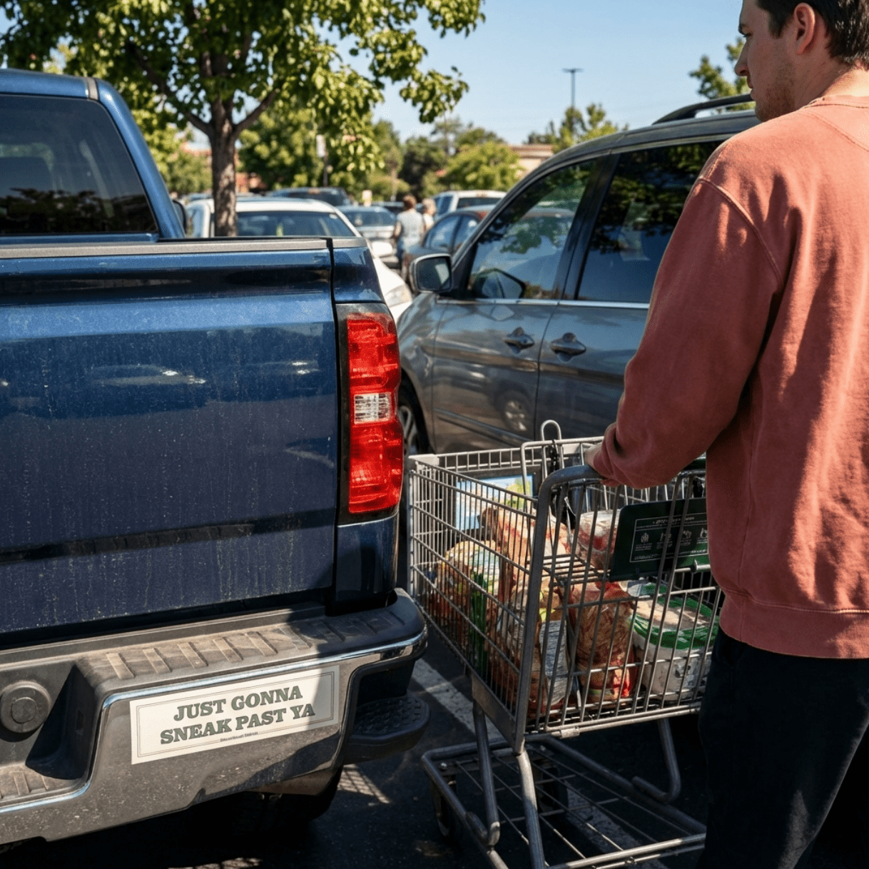 Just Gonna Sneak Past Ya Car Bumper Magnet - Heartland Stitch