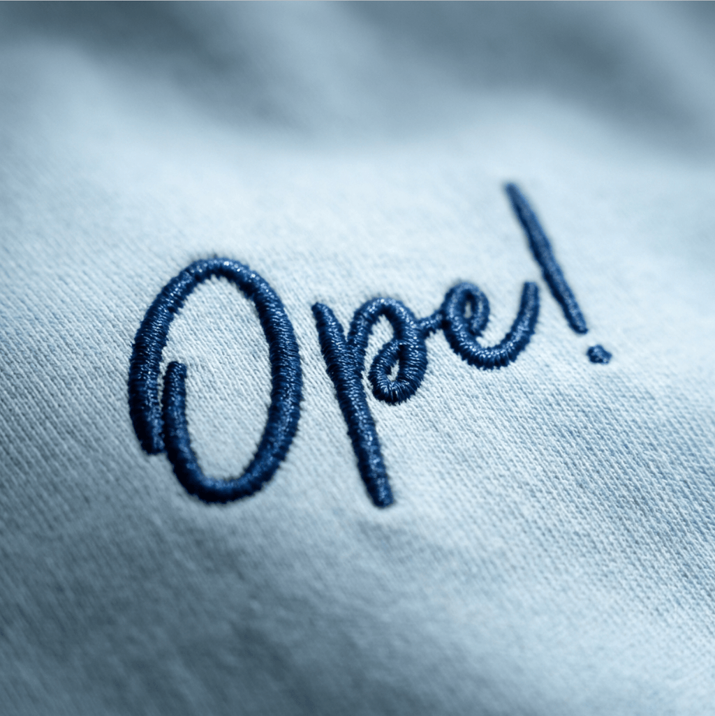 Ope! Embroidered Tee - Heartland Stitch