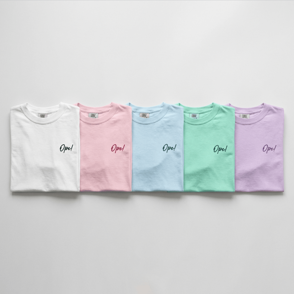Ope! Embroidered Tee - Heartland Stitch