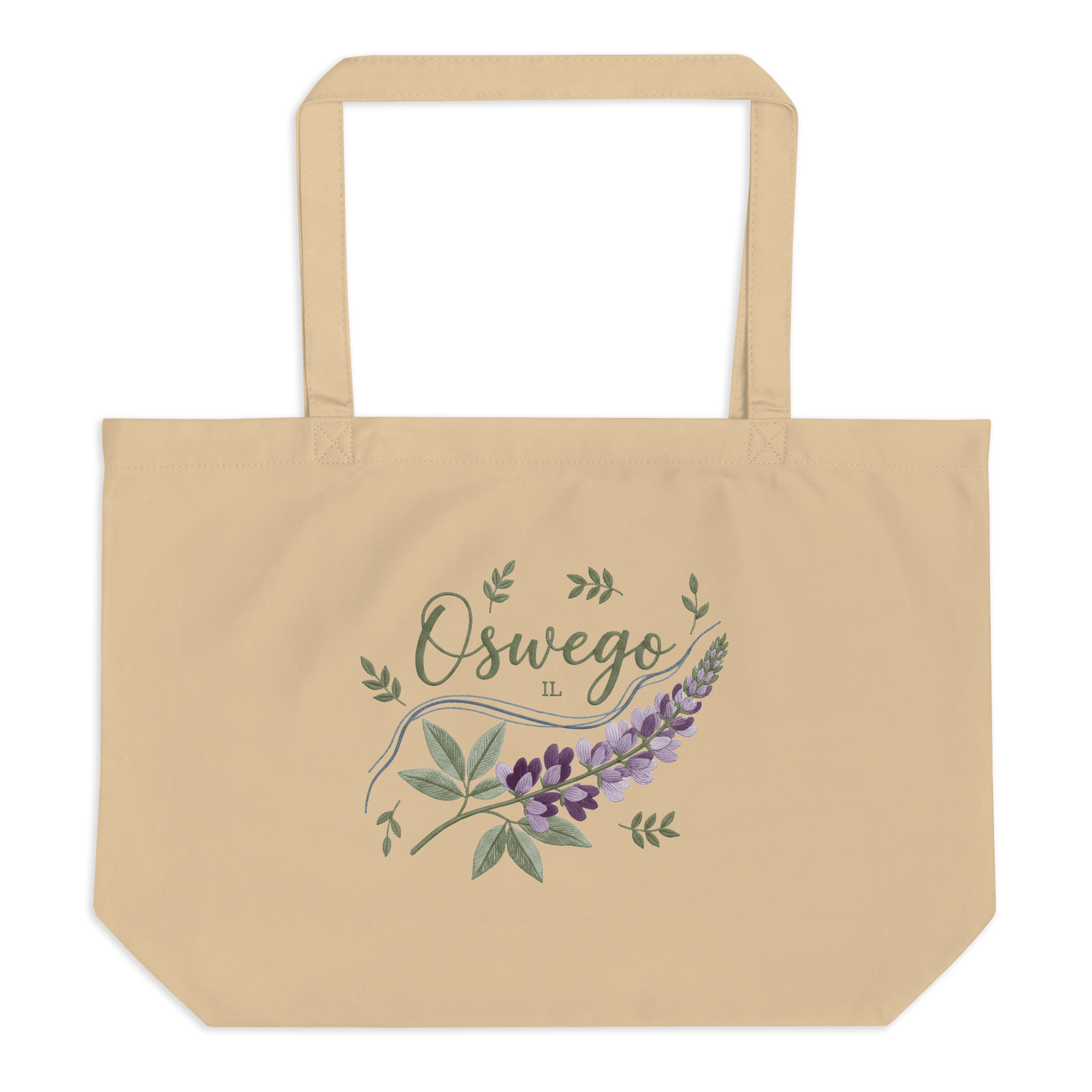 Oswego IL Eco Tote Bag - Heartland Stitch