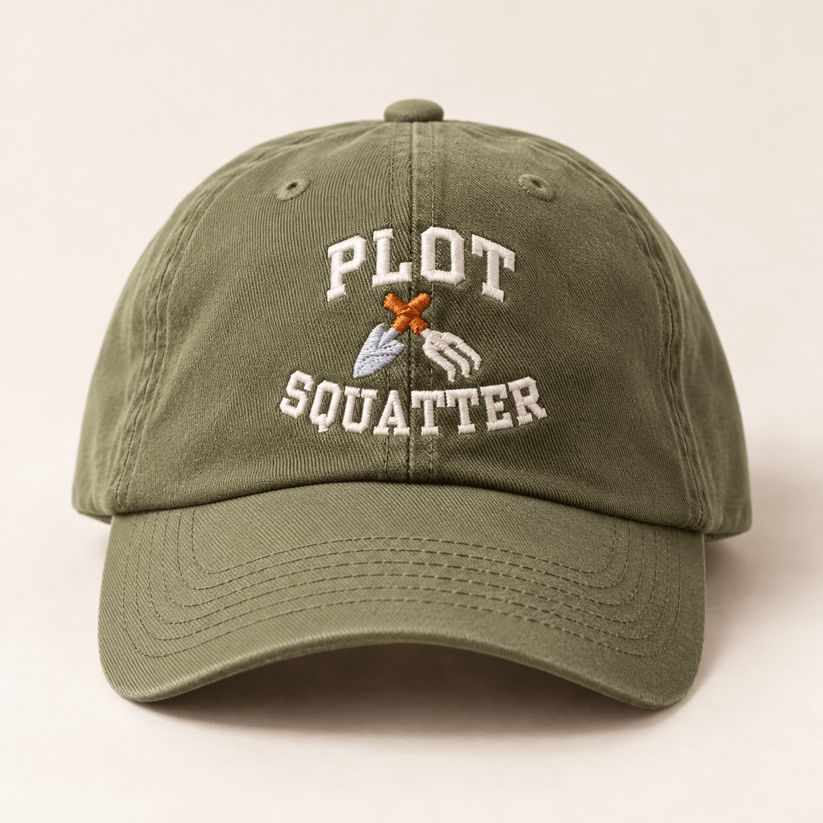 Plot Squatters EcoWash Dad Hat - Heartland Stitch