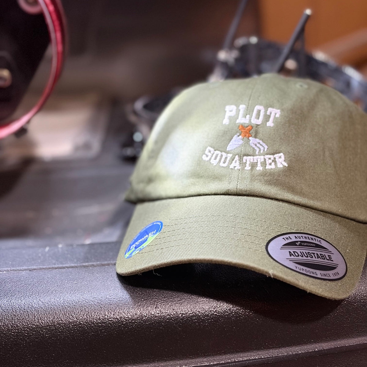 Plot Squatters EcoWash Dad Hat - Heartland Stitch
