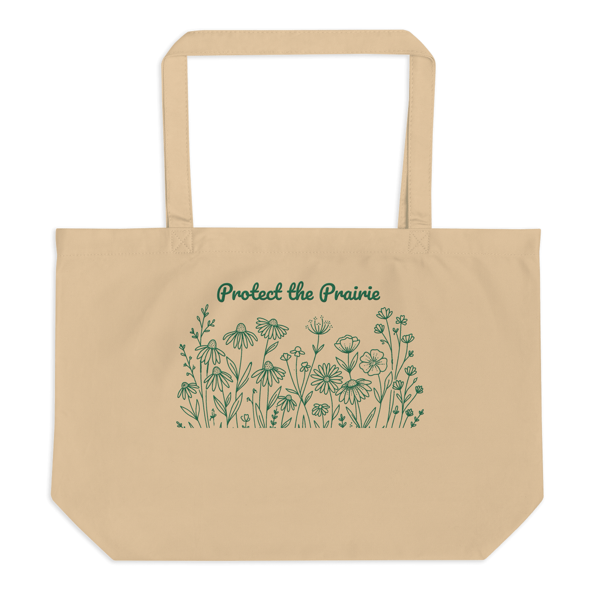 Protect the Prairie Organic Tote Bag - Heartland Stitch