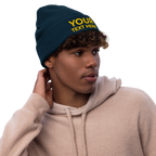 Custom Embroidered Ribbed Knit Beanie