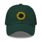 Sunflower Embroidered Dad Hat - Heartland Stitch