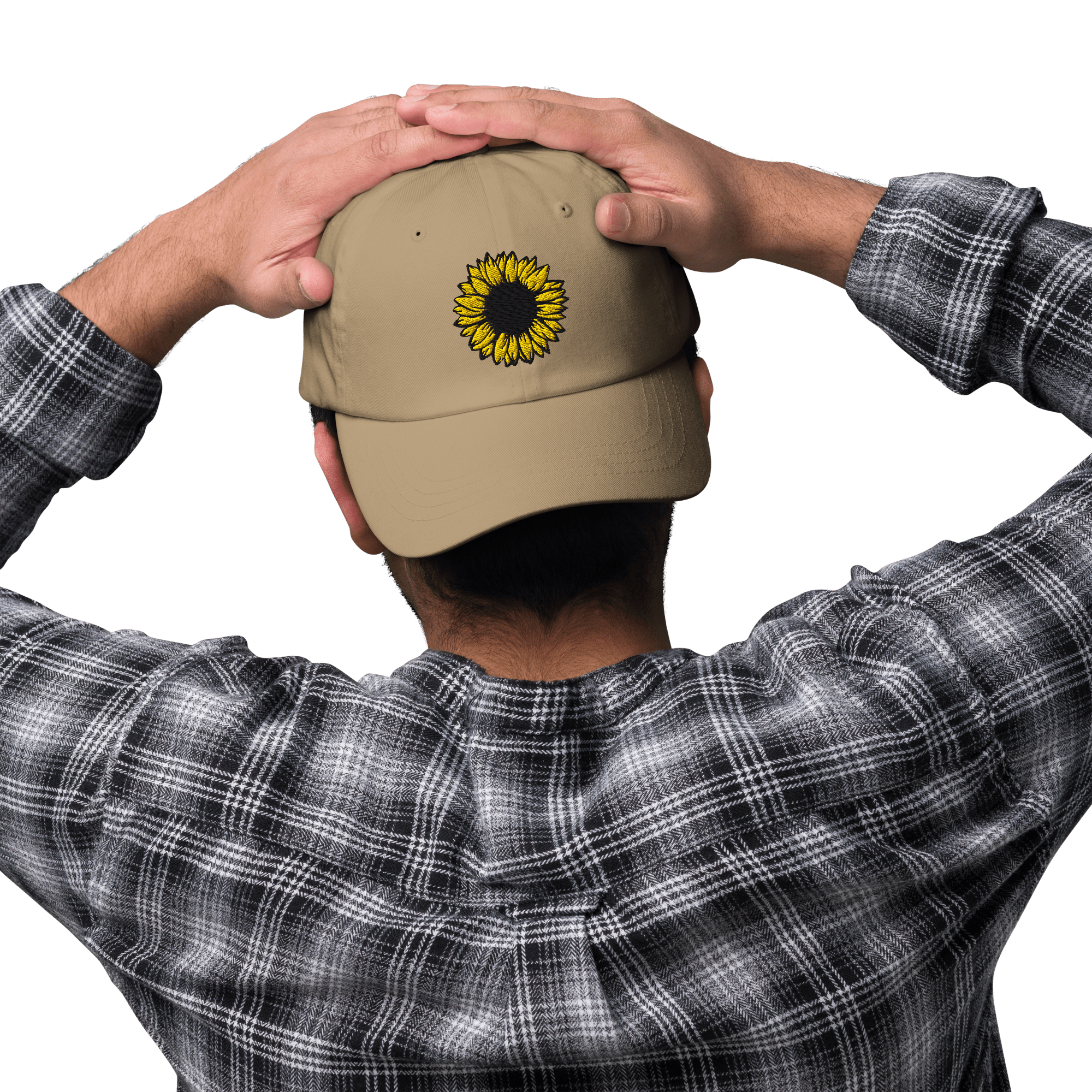 Sunflower Embroidered Dad Hat - Heartland Stitch