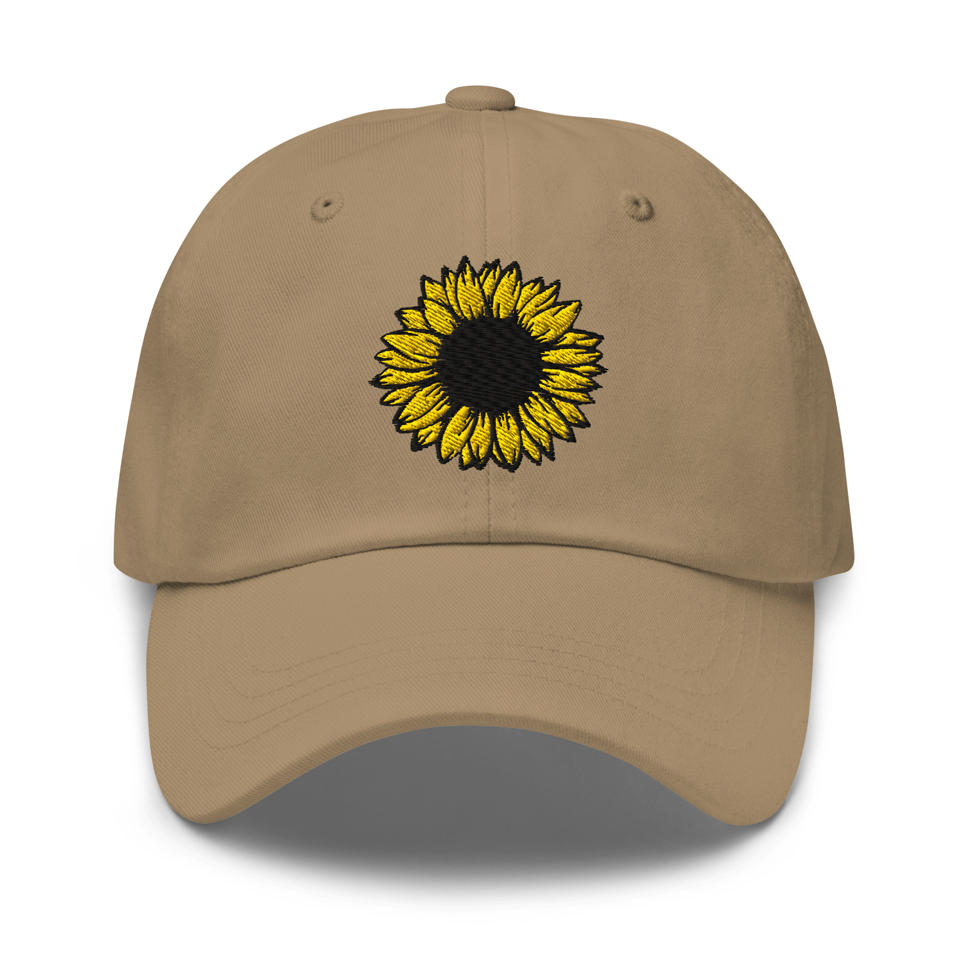 Sunflower Embroidered Dad Hat - Heartland Stitch
