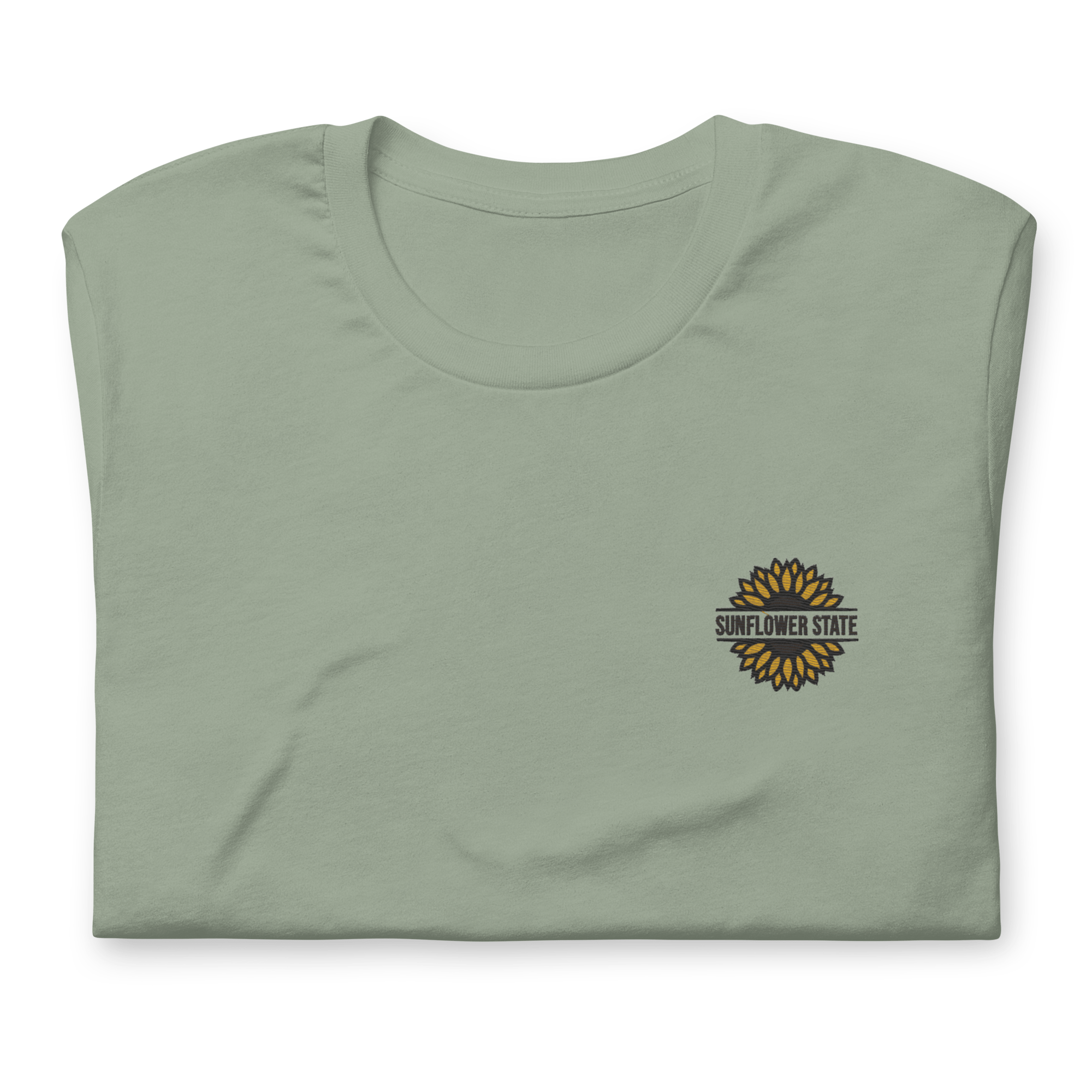 Sunflower State Embroidered Tee | Classic Fit - Heartland Stitch