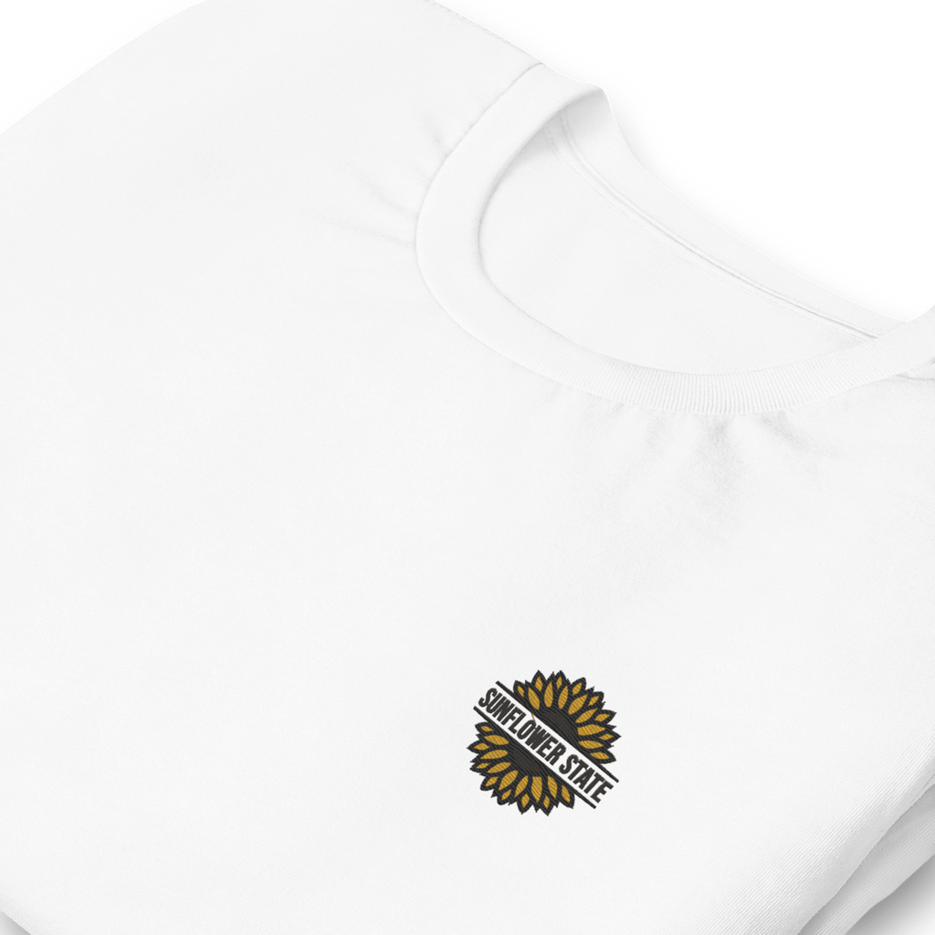 Sunflower State Embroidered Tee | Classic Fit - Heartland Stitch