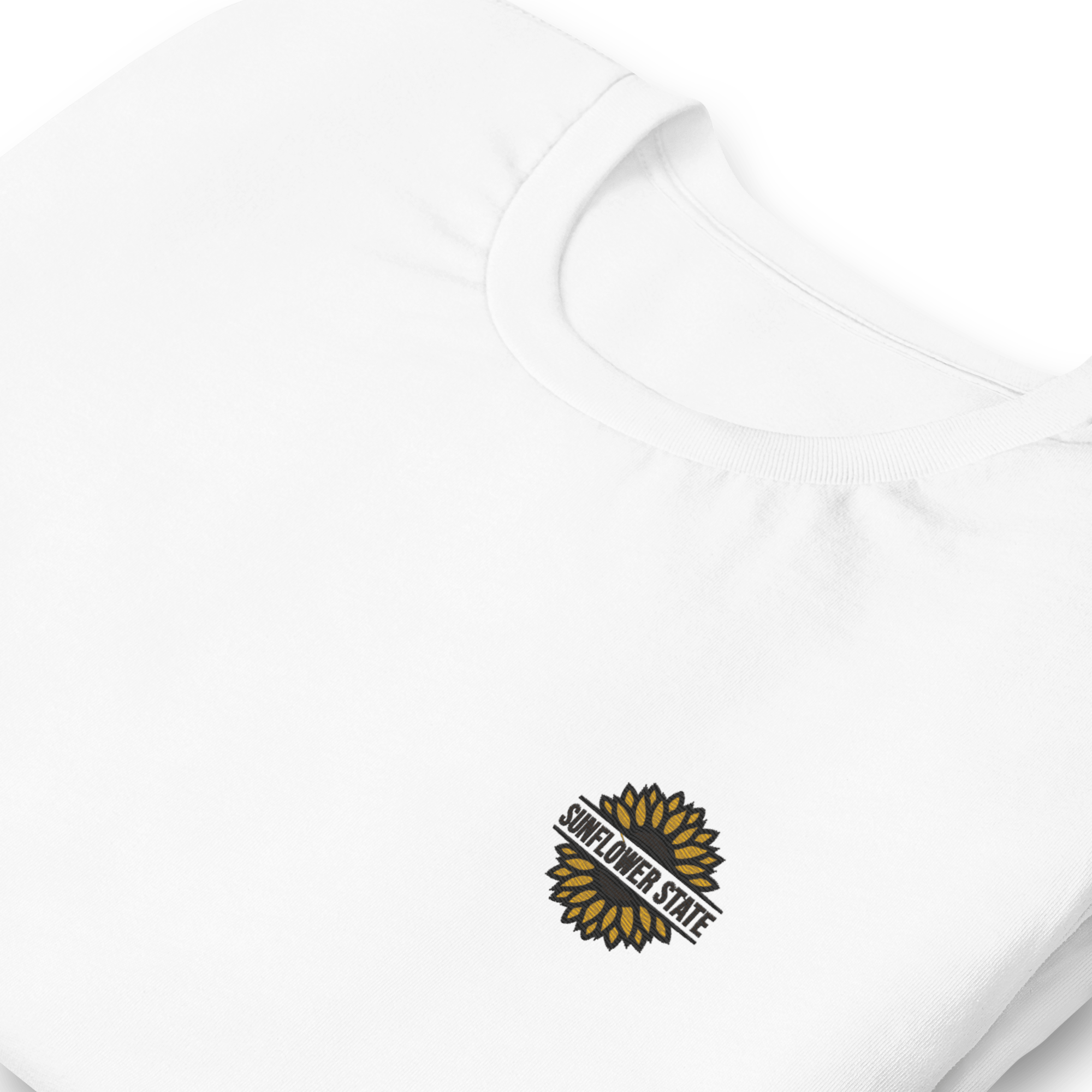 Sunflower State Embroidered Tee | Classic Fit - Heartland Stitch