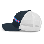 Trans Pride Stripe Trucker Hat - Heartland Stitch