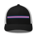 Trans Pride Stripe Trucker Hat - Heartland Stitch