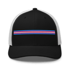 Trans Pride Stripe Trucker Hat - Heartland Stitch