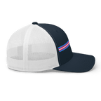 Trans Pride Stripe Trucker Hat - Heartland Stitch