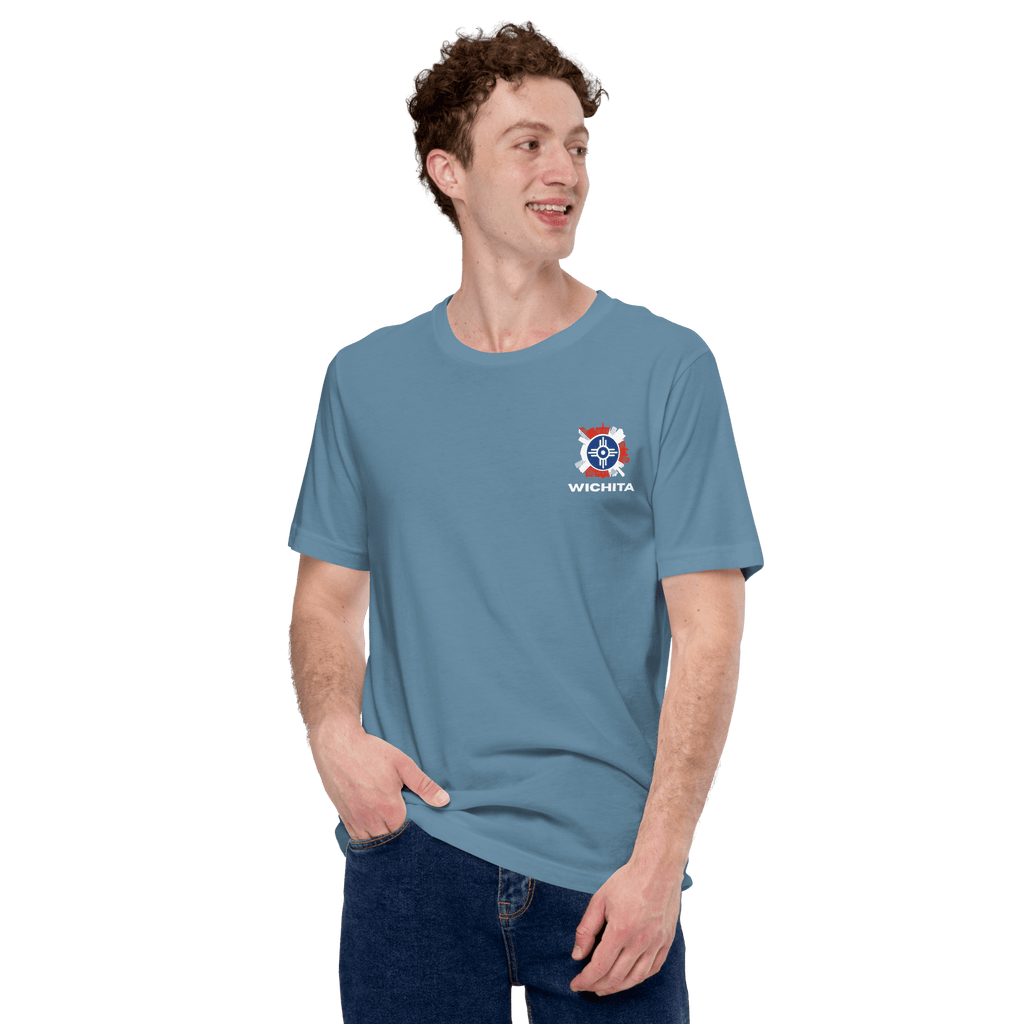 Wichita Skyline Flag Tee | Classic Fit - Heartland Stitch