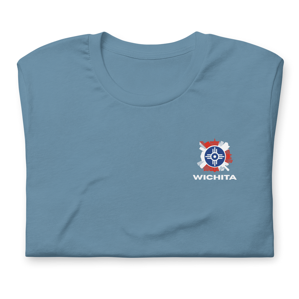 Wichita Skyline Flag Tee | Classic Fit - Heartland Stitch